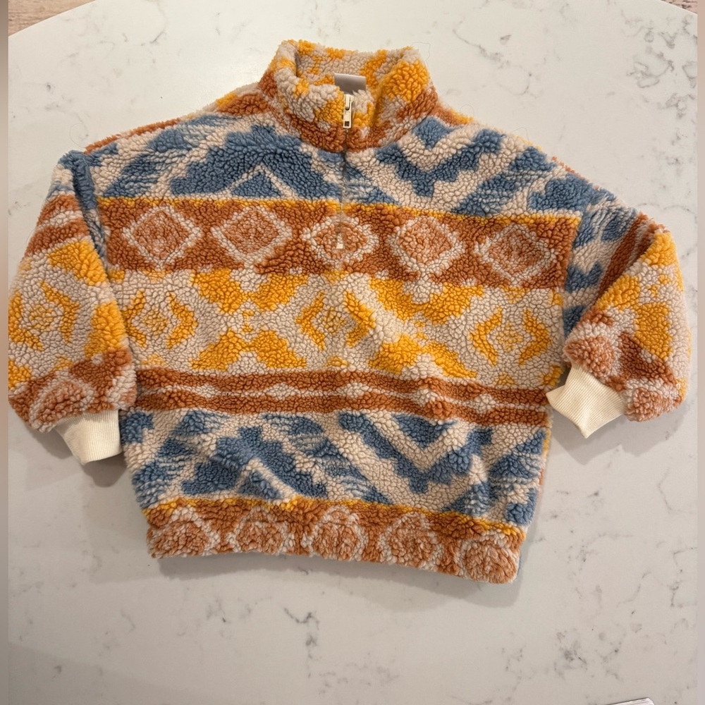 Zara Boys Zip Up Fleece Sweater